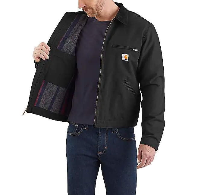 Carhartt Relaxed Fit Duck Blanket-lined Detroit Jacket - 1 Warm Rating