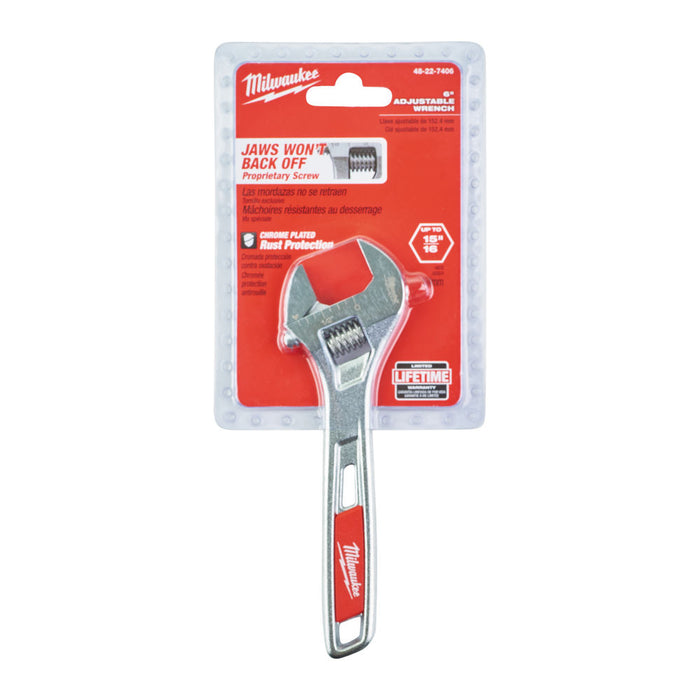 Milwaukee Adjustable Wrench 6 Inch / 150mm 48227406 Tool Monster