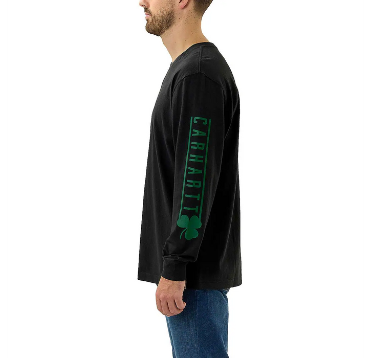 Carhartt® Loose Fit Heavyweight Long-sleeve Shamrock Graphic T-shirt
