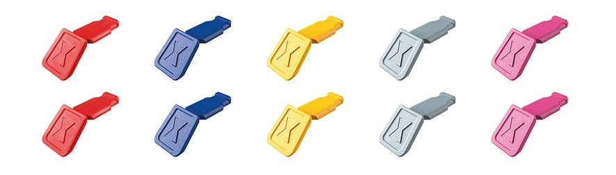 Knipex 00 61 10 ColorCode Clips (10 pieces Mixed Packs)-21mm