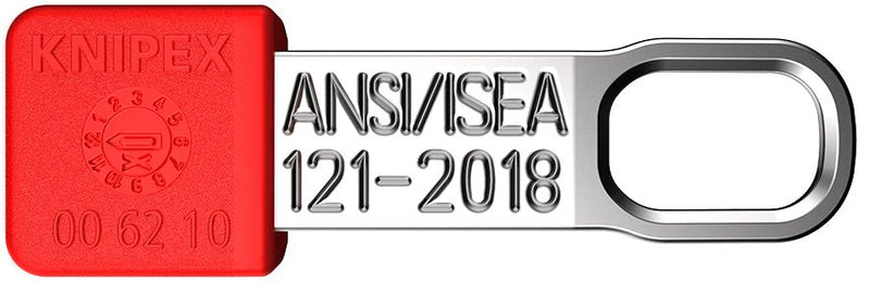 Knipex 00 62 10 TR TetheredTool Clips red (10 pieces) - 30 mm - Tool Monster