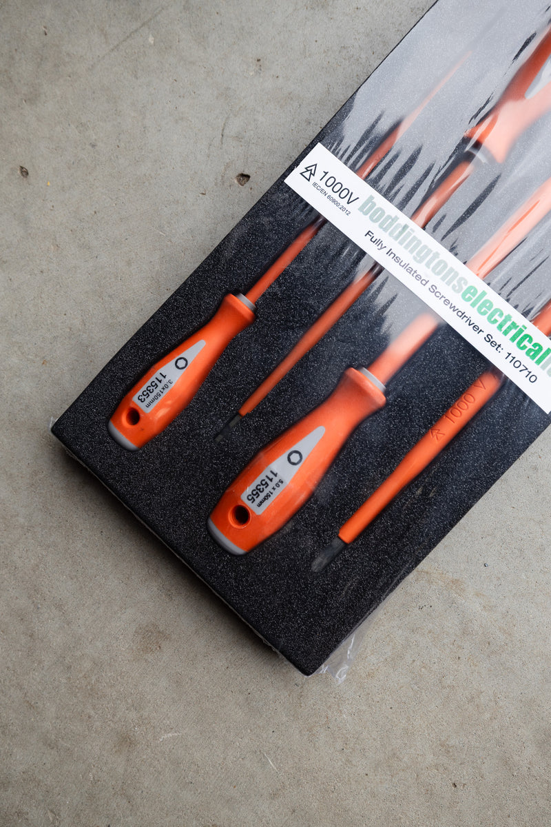 Boddingtons Electrical Insulated 4 Piece Screwdriver Set 110710