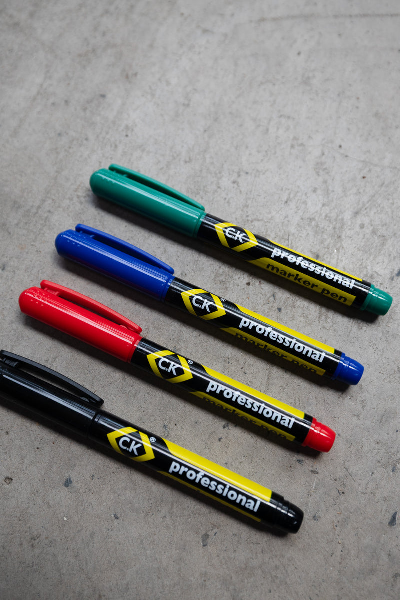 C.K Professional Marker Pen 4 Pack Mix Colour