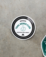 tool nerds club sticker