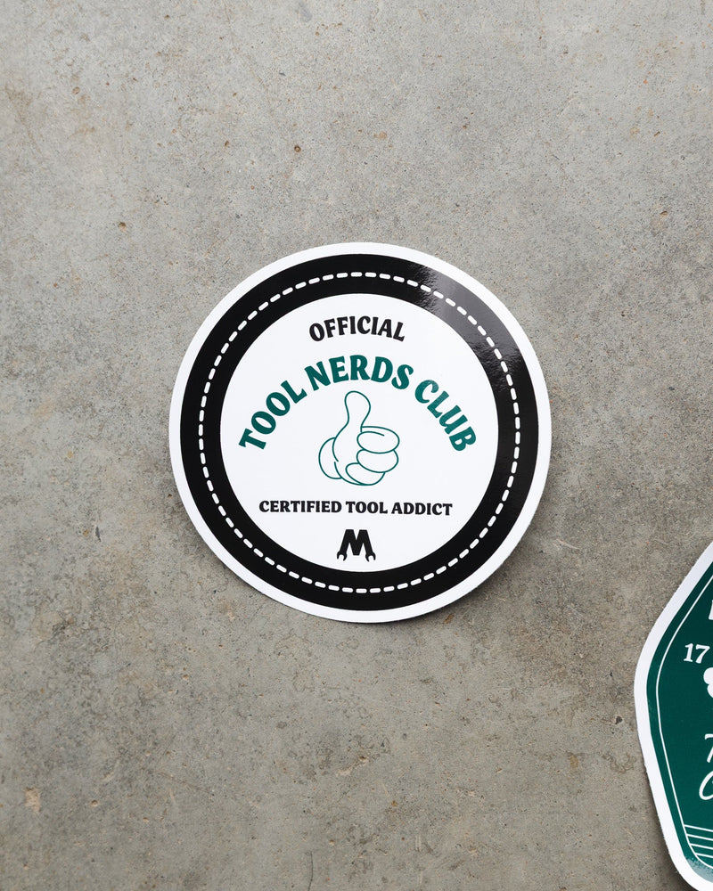 tool nerds club sticker