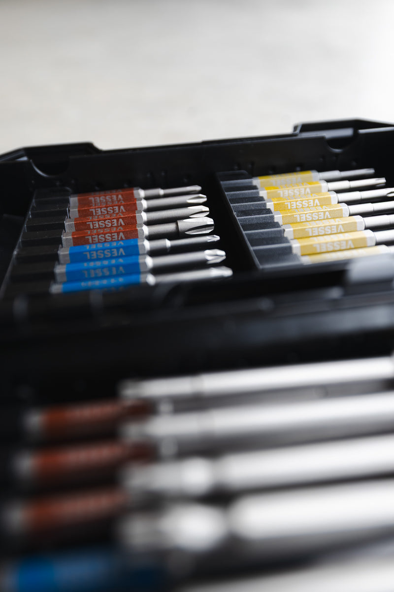 Vessel 32 Piece GOSAI (2) Bit Set in Hard Case