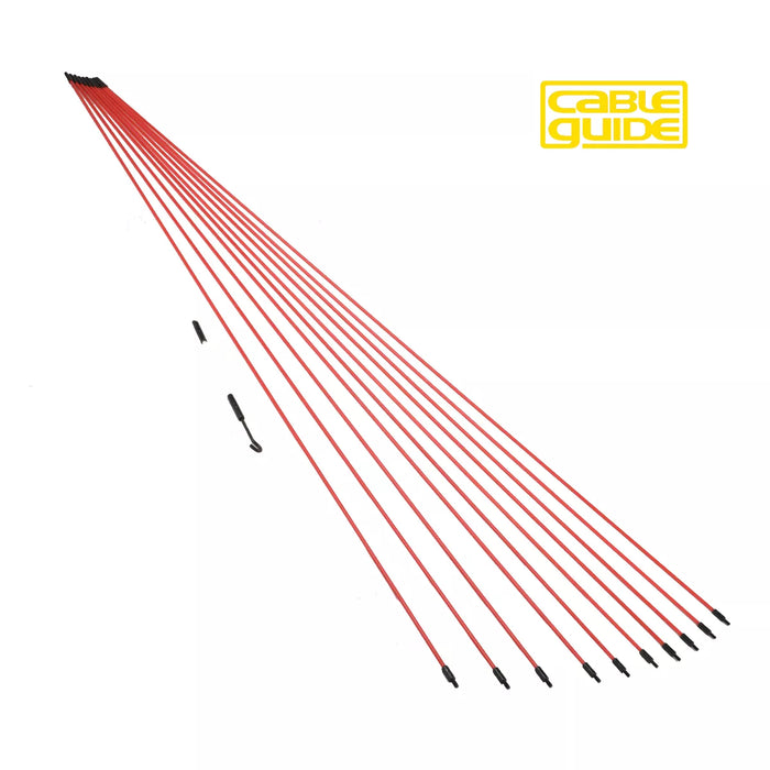 Armeg 10 x 1m Cable Guide Rod Set
