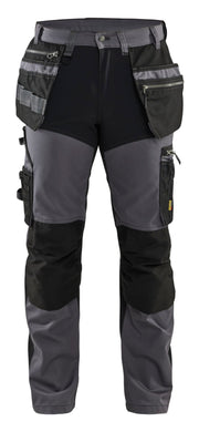 Blaklader Dark Mid Grey/Black Trousers With Stretch 1599 - Tool Monster