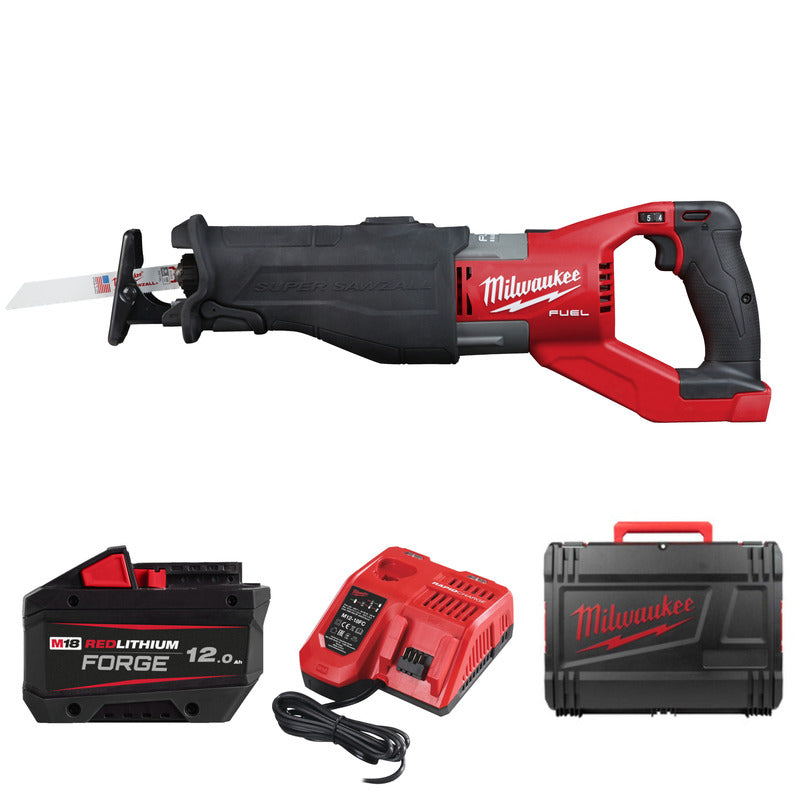 Milwaukee M18FSX-801C 18v Fuel Sawzall Kit (8ah Forge Battery, Charger and Case) 4933499178
