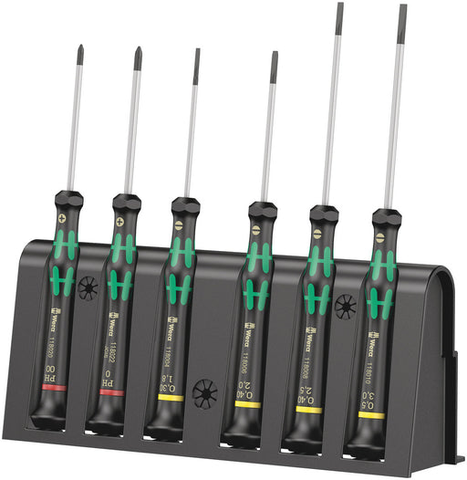 Wera 2035/6 A Screwdriver set and rack for electronic applications, 6 pieces (05118150001)
