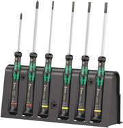 Wera 2035/6 B Screwdriver set and rack for electronic applications, 6 pieces (05118152001)