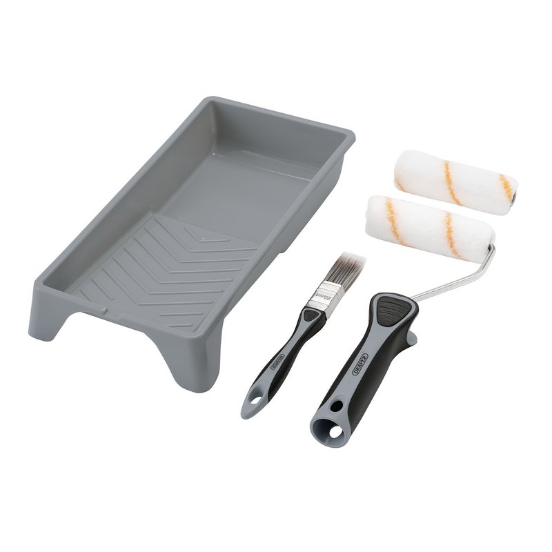 Draper 4 Inch Roller Brush Set - Medium Pile