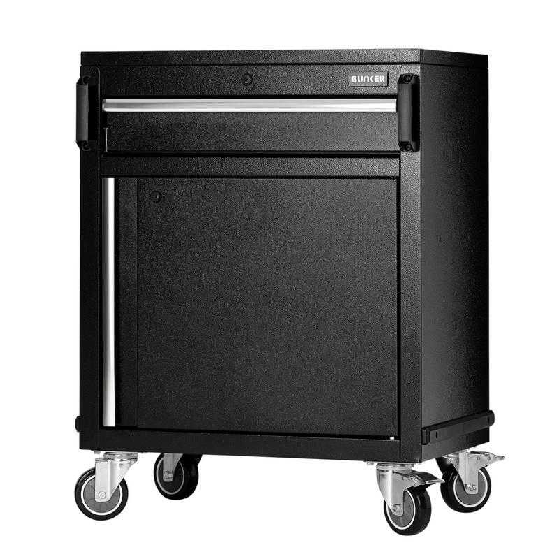 BUNKER Modular Power Tool Mobile Cabinet, 1 Drawer, 1 Door, 646mm