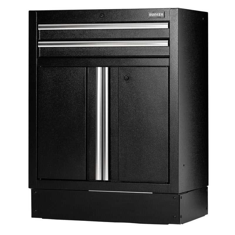 BUNKER Modular Floor Cabinet, 2 Drawer, 2 Door, 680mm