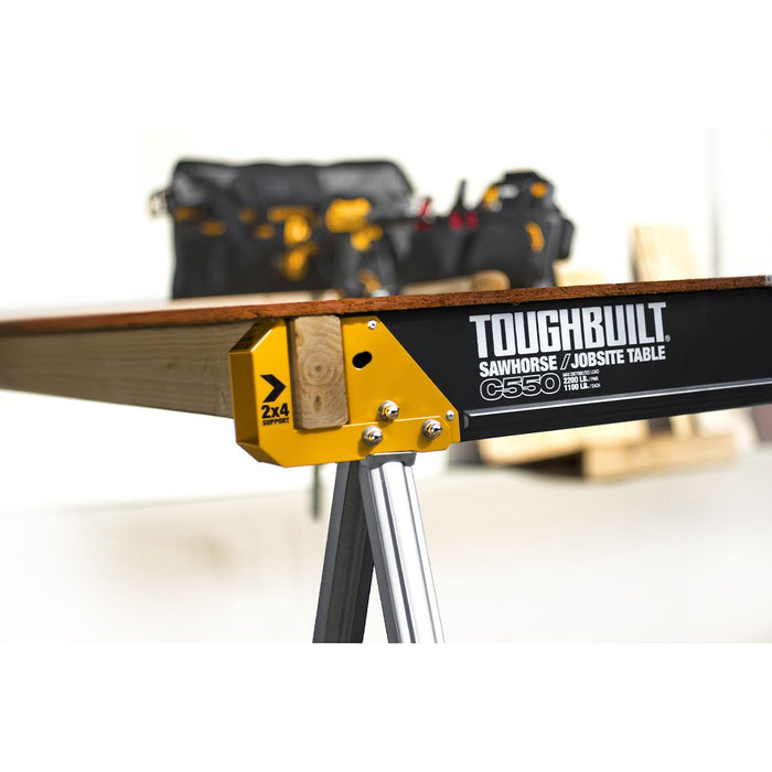 ToughBuilt C550 Sawhorse/Jobsite Table TB-C550 (Twin Pack)