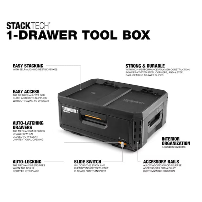 Toughbuilt StackTech 1-Drawer Tool Box TB-B1-D-30-1