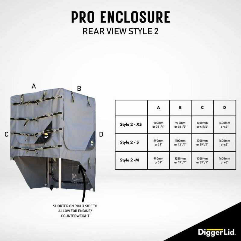 DiggerLid PRO Enclosure Excavator Cover
