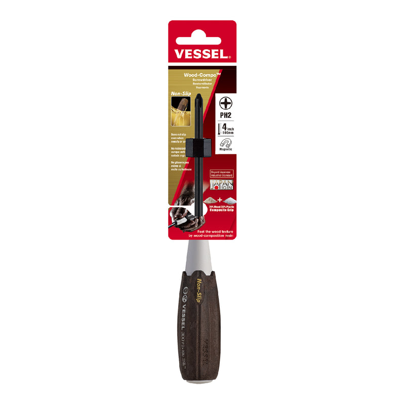 Vessel Wood - Compo Screwdriver No.300 + 2x100 - Tool Monster
