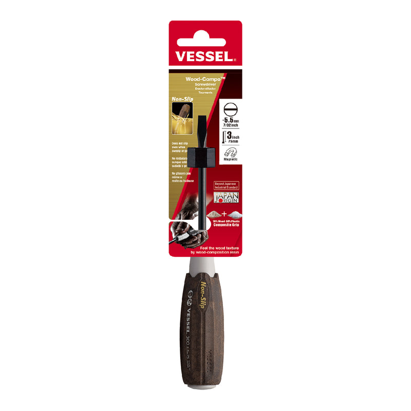 Vessel Wood - Compo Screwdriver No.300 - 5.5x75 - Tool Monster