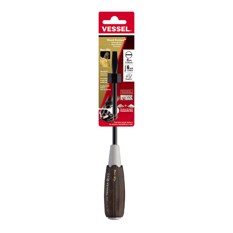 Vessel Wood - Compo Screwdriver No.300 - 8x150 - Tool Monster