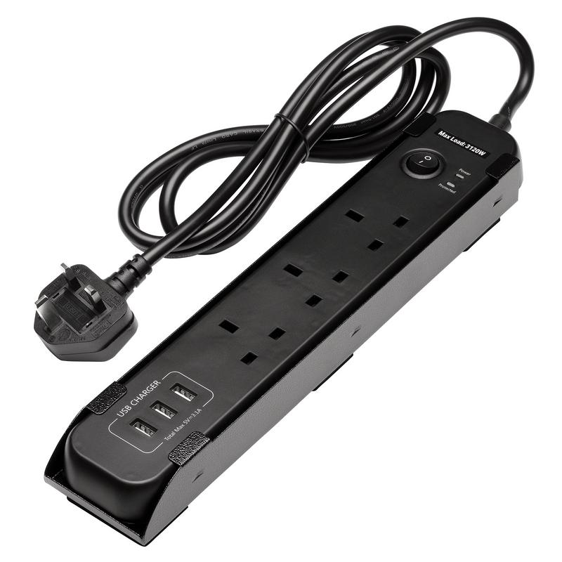 BUNKER UK Power Strip with Magnetic Holder