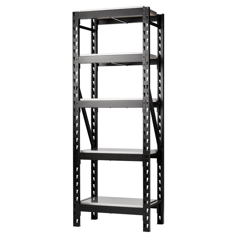 BUNKER 22 Piece Modular 5 Tier Racking with Stainless Steel Shelving 750mm