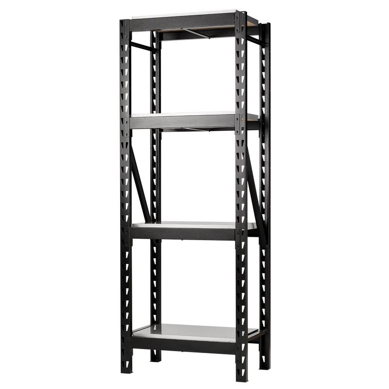 BUNKER 21 Piece Modular 4 Tier Racking with Stainless Steel Shelving 750mm