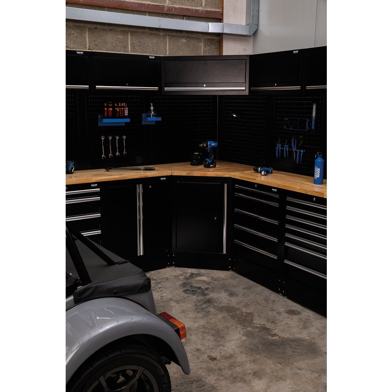 BUNKER Modular Hardwood Worktop for Corner Cabinet 865mm