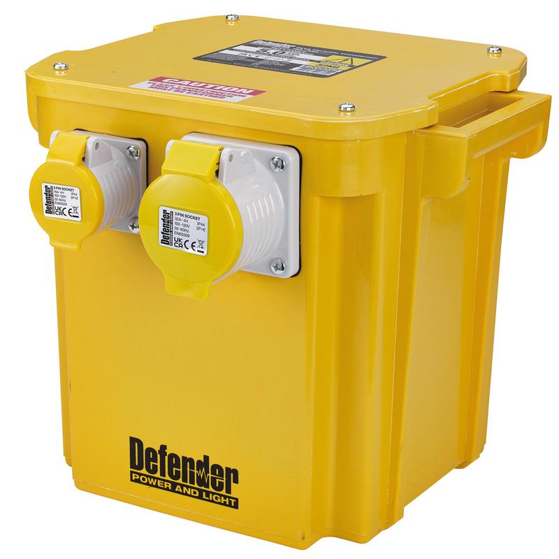 DEFENDER E205042 110V 5KVA PORTABLE TRANSFORMER, 16A / 32A