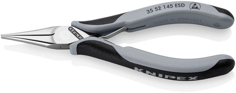 Knipex Electronics Pliers ESD with multi - component grips mirror polished 145 mm 35 52 145 ESD - Tool Monster