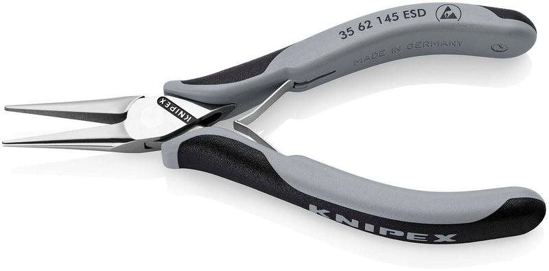 Knipex Electronics Pliers ESD with multi - component grips mirror polished 145 mm 35 62 145 ESD - Tool Monster