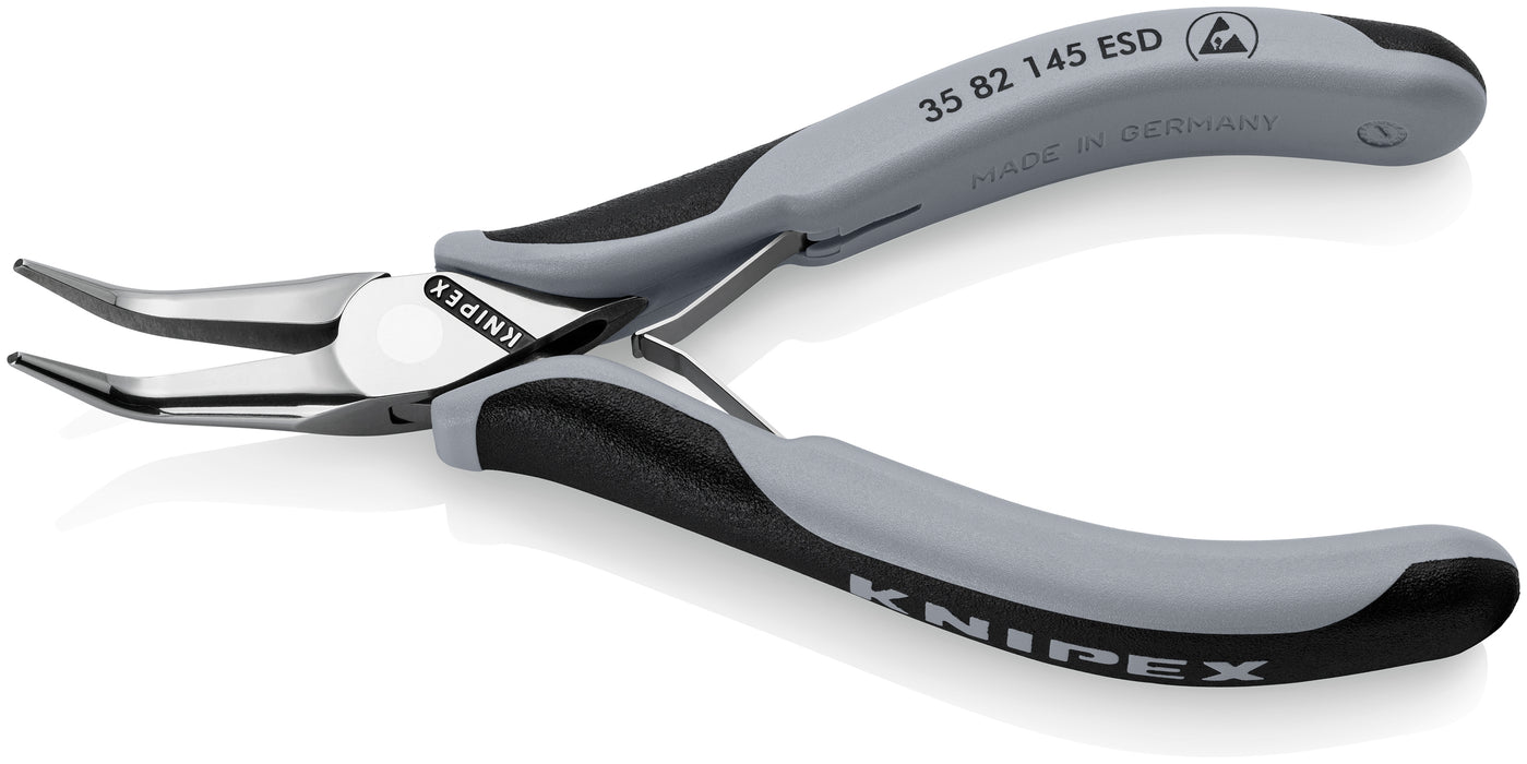 Knipex Electronics Pliers ESD with multi-component grips mirror polished 145 mm 35 82 145 ESD