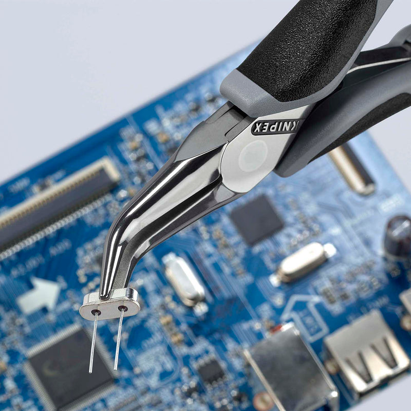 Knipex Electronics Pliers ESD with multi - component grips mirror polished 145 mm 35 82 145 ESD - Tool Monster