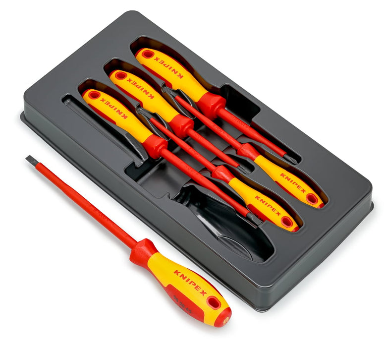 Knipex 00 20 12 V01 6 Piece VDE Slotted & Phillips Screwdriver Set