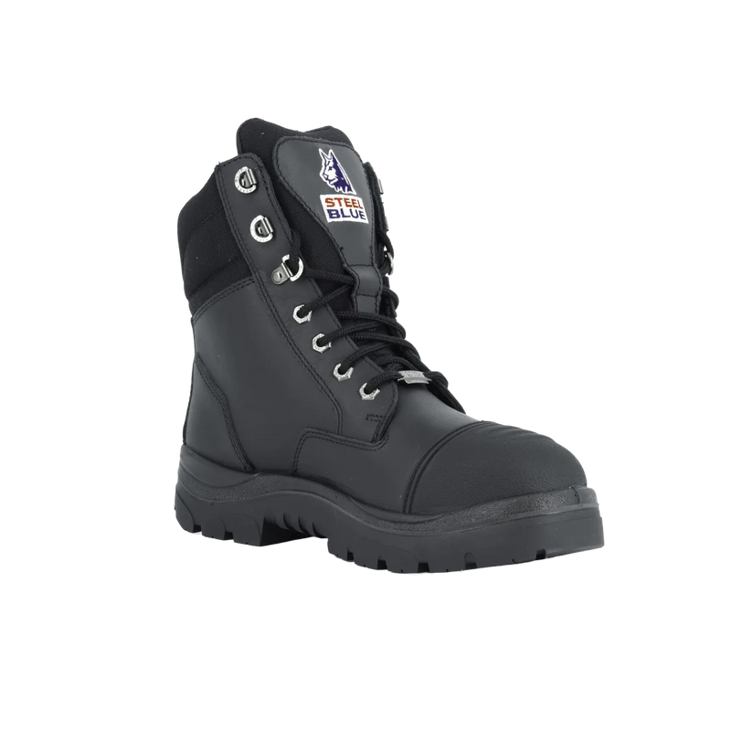 Steel Blue Southern Cross Scuff WP S7 Waterproof Safety Boots – Black