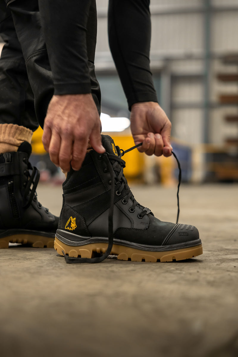 Steel Blue Southern Cross Zip Safety Boots Scuff Cap