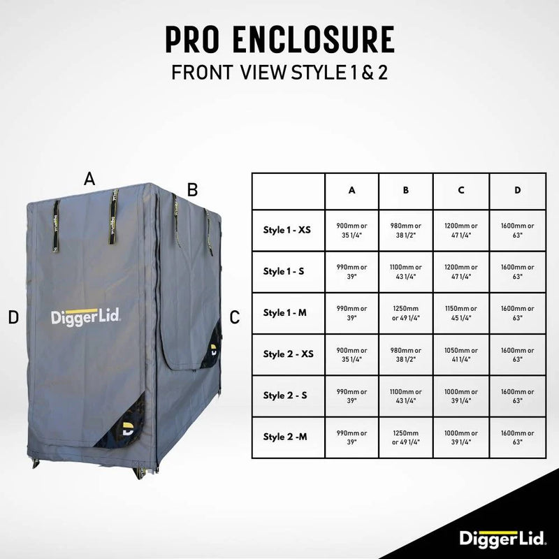 DiggerLid PRO Enclosure Excavator Cover