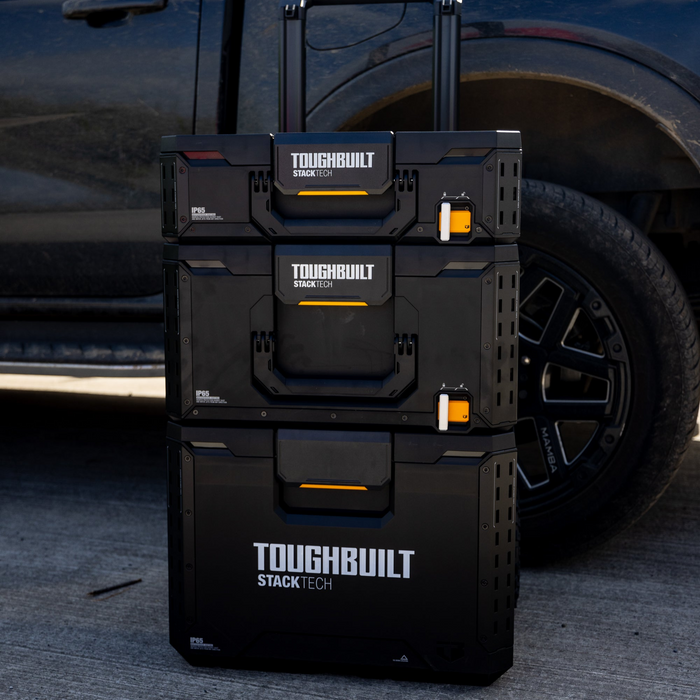 Toughbuilt StackTech 3PC Rolling Tool Box Set TB-B1S3-B-70R