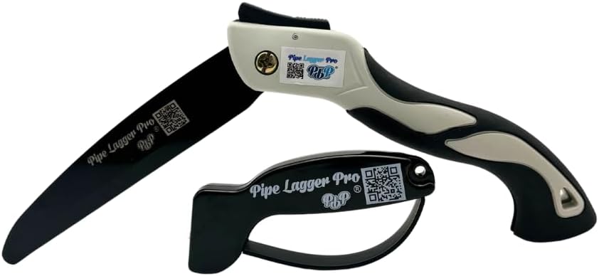 PlumbPal PipeLagger Pro - Laggs Folding Insulation Saw & Free Sharpener