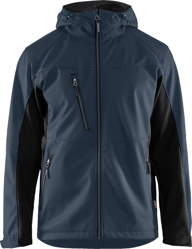 Blaklader Softshell Jacket with Hood Dark Navy/Black - Tool Monster