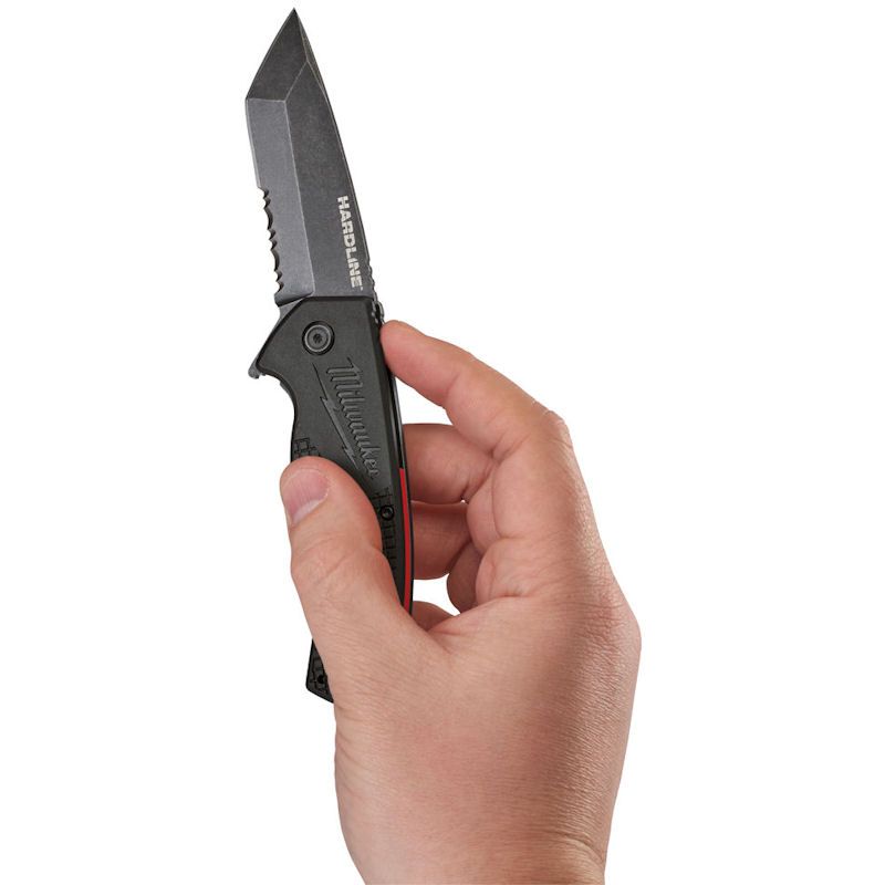 Milwaukee 48221998 HardLine Serrated Folding Knife - Tool Monster