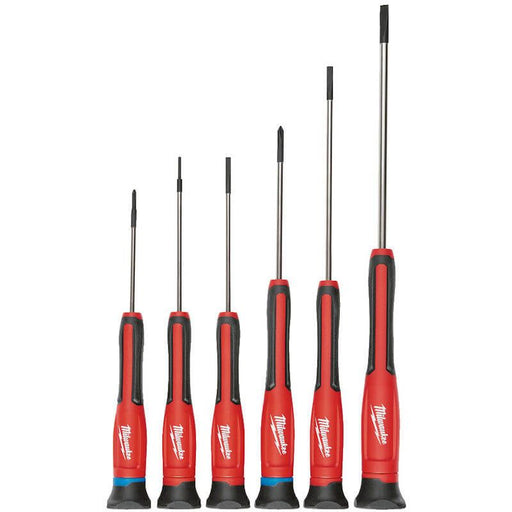 Milwaukee 6 Piece Universal Precision Screwdriver Set 4932471869 - Tool Monster
