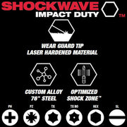 Milwaukee Shockwave Impact Duty PH2 X 25mm Screwdriving Bits - Tool Monster