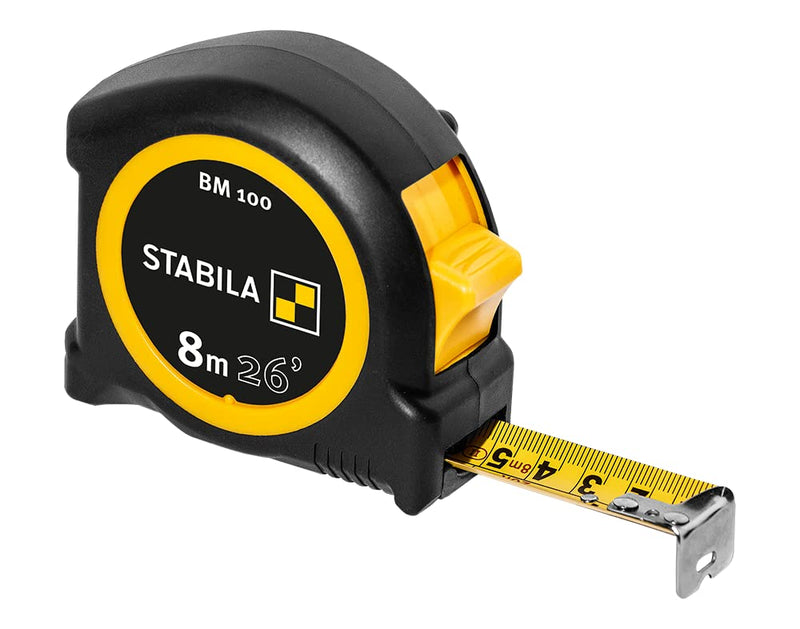 Stabila Pocket tape BM 100, 8m cm+inch - Tool Monster