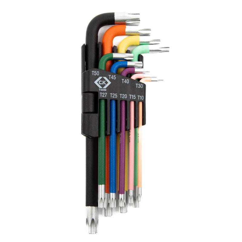 Coloured Torx Tamper Proof Key Set of 9 - Tool Monster