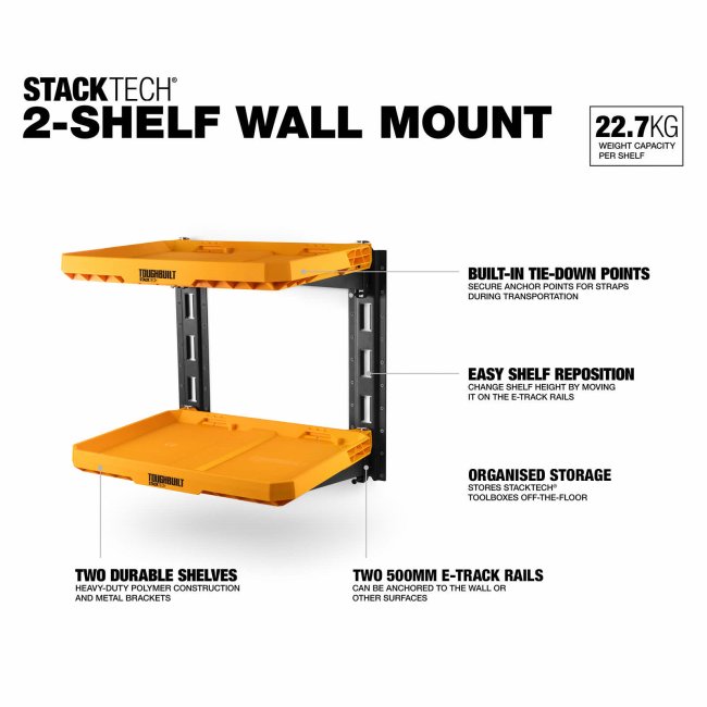 ToughBuilt StackTech 2-shelf System TB-B1S3-M-20