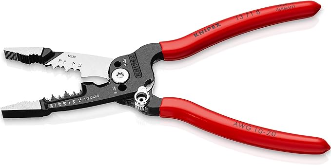 KNIPEX 13 71 8 Forged Wire Stripper, 8-Inch