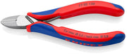Knipex 77 02 130 Electronics Diagonal Cutters with multi - component grips 130 mm - Tool Monster