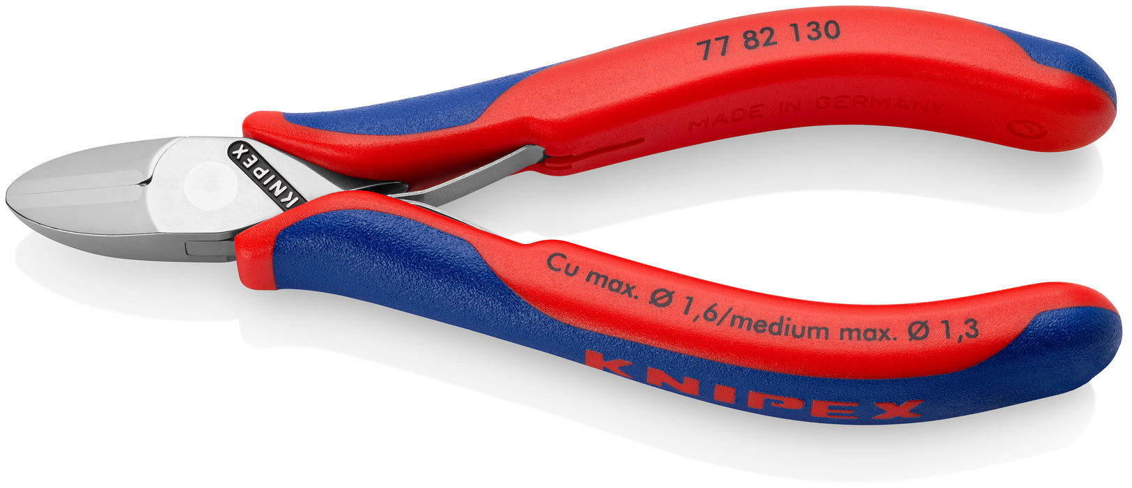 Knipex 77 82 130 Electronics Diagonal Cutters with multi-component grips 130 mm