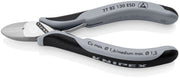 Knipex 77 82 130 ESD Electronics Diagonal Cutters ESD with multi - component grips 130 mm - Tool Monster